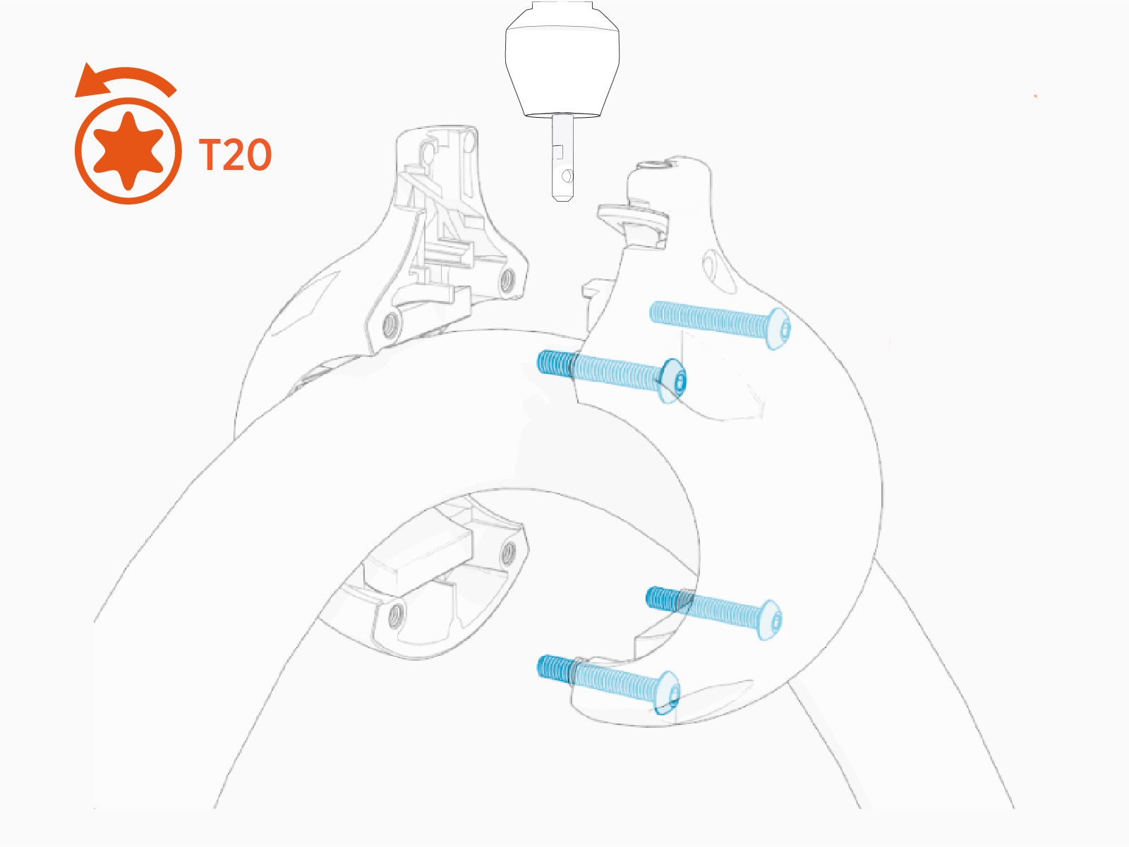 Technical illustration depicts the procedural step.